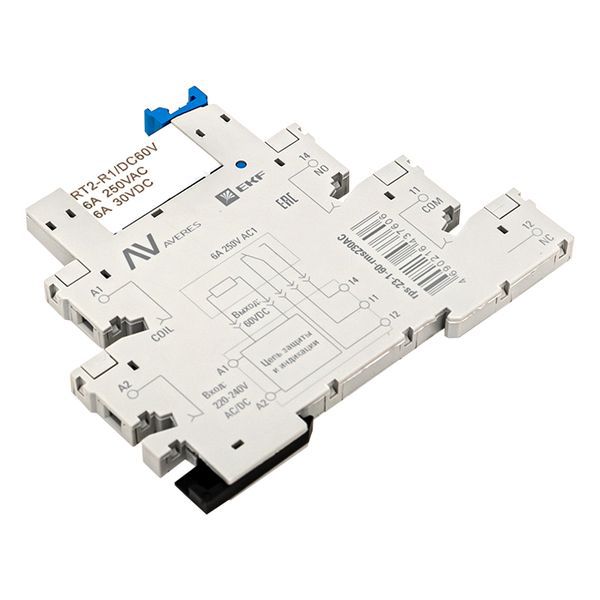  Реле промежуточное РП slim 23/1 6А 230В AC с розеткой в сборе EKF rps-23-1-60-rms230AC фото в каталоге от BTSprom.by