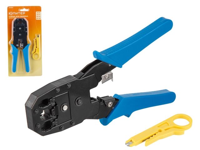 клещи обжимные (кримпер) rj-9, rj-11, rj-12, rj-45 юпитер (юпитер) jp9201 от BTSprom.by