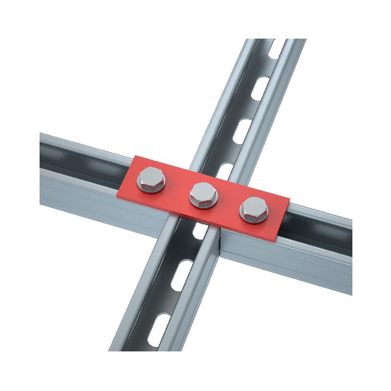 Пластина соединительная 125мм сталь 4мм PS-3 3 отверстия КМ LO12607 фото в каталоге от BTSprom.by