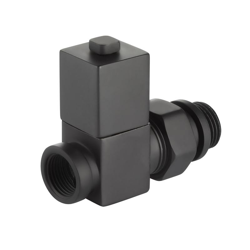  Набор дизайн-вентилей CUBE прямой 1/2дюйм черн. Royal Thermo НС-1422575 фото в каталоге от BTSprom.by