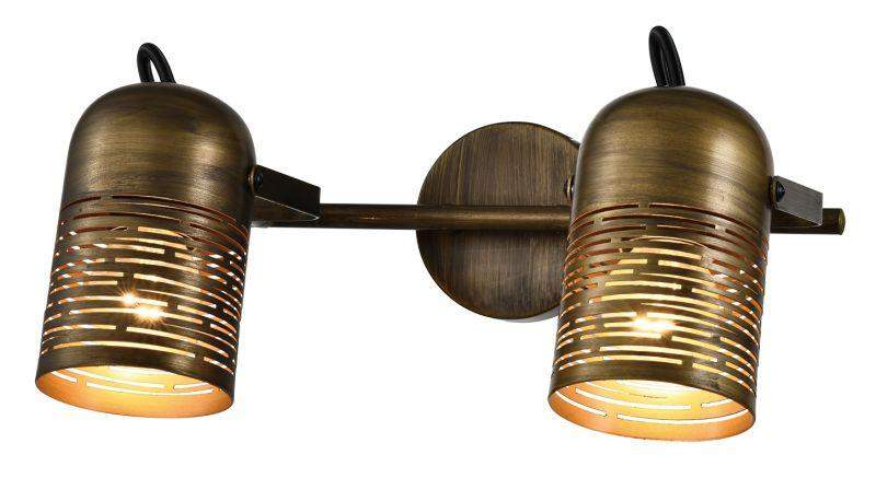 светильник lamia 7062-702 2хе27 40вт настенно-потолочный спот поворотный модерн с выключателем rivoli б0055003 от BTSprom.by