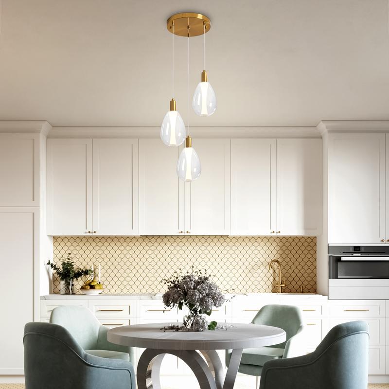  Светильник Nadia 20Вт G9х3 IP20 подвесной Freya FR5501PL-03BZ фото в каталоге от BTSprom.by