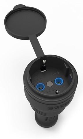 розетка в резиновом корпусе для удлинителя emas eks116p от BTSprom.by