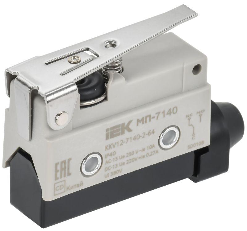 микропереключатель концевой мп-7140 ip40 укороченный рычаг iek kkv12-7140-2-64 от BTSprom.by