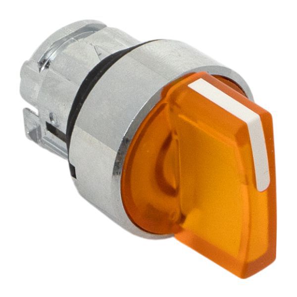  Механизм переключателя исполнительный XB4 IP65 на 3 положения с фиксацией с подсветкой с короткой ручкой желт. EKF XB4BD3FL-Y-65 фото в каталоге от BTSprom.by