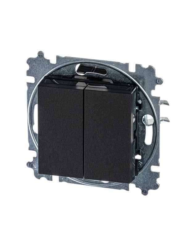 переключатель 2-кл. сп levit ip20 антрацит/дым. черн. abb 2chh595245a6063 от BTSprom.by