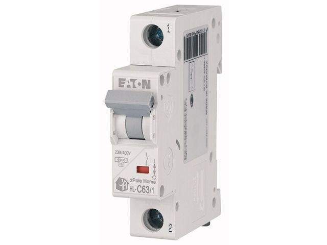 автоматич. выключатель eaton hl-c63/1, 1p, 63a, тип c, 4.5кa, 1m 194737 от BTSprom.by