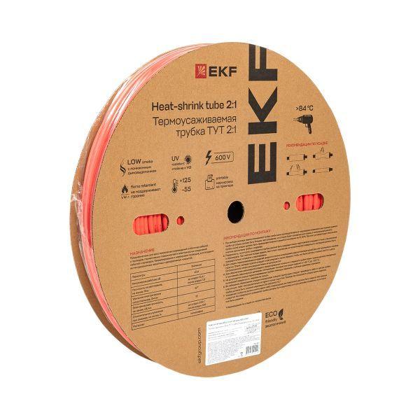 трубка термоусадочная тут нг 6/3 красн. (уп.100м) ekf tut-6-r от BTSprom.by