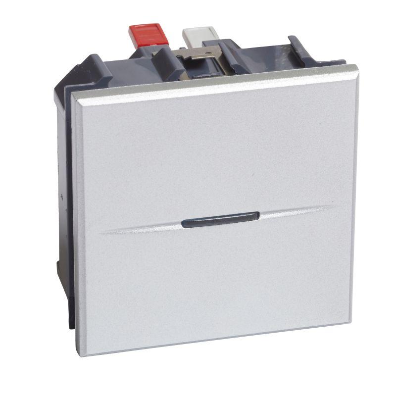  Выключатель аксиальный 1-кл. 2мод. СП Axolute 10А IP20 авт. клеммы алюм. Leg BTC HC4001M2AN фото в каталоге от BTSprom.by