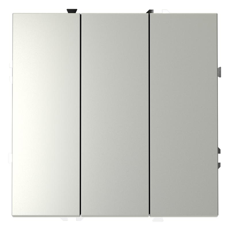 выключатель 3-кл. сп s70 10а механизм сталь voltum vls030105 от BTSprom.by