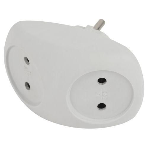 разветвитель 2-м без заземл. 10а ip20 spx-2-w бел. эра б0053480 от BTSprom.by
