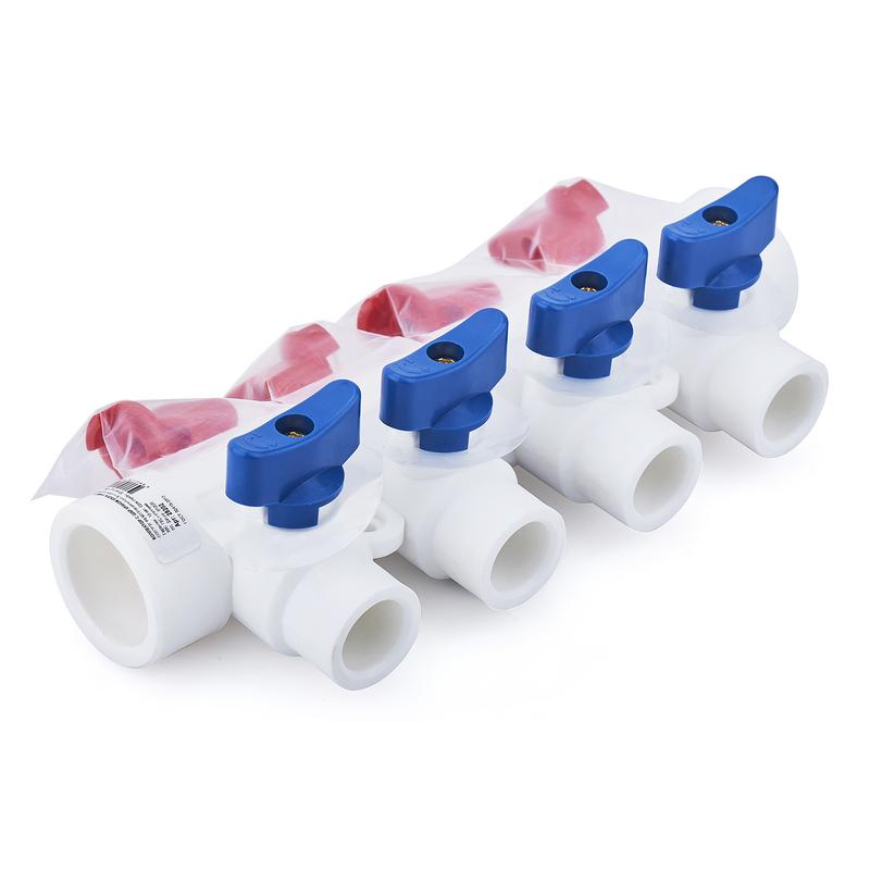 коллектор ppr 25х20/3 с шаровым краном универс. rtp 28198 от BTSprom.by