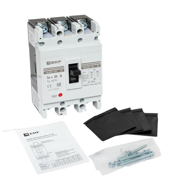  Выключатель автоматический 3п 100/20А 35кА ВА-99М PROxima EKF mccb99-100-20m фото в каталоге от BTSprom.by