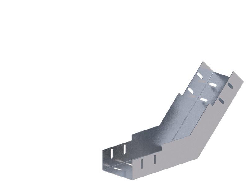 лоток монтажный угловой 45град. вверх 100х65 сталь 1мм лу45в.100.65.376.1.1 соэми н0121350422 от BTSprom.by