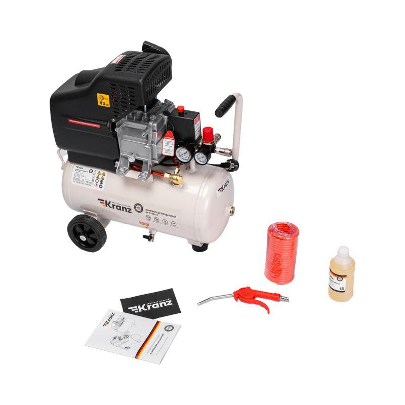  Компрессор воздушный KR-1500/24 1500Вт 230л/мин 24л Kranz KR-16-1151 фото в каталоге от BTSprom.by