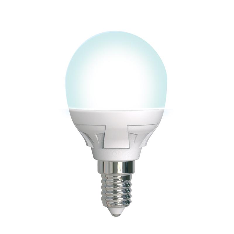 лампа светодиодная led-g45 7w/4000k/e14 /fr/dim plp01wh яркая 7вт матовая 4000к нейтр. бел. e14 диммир. (упак. картон) uniel ul-00004300 от BTSprom.by