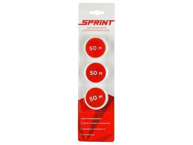 нить для герметизации резьбовых соединений sprint набор катушек 3х50, рф (сантехмастер) 61014 от BTSprom.by