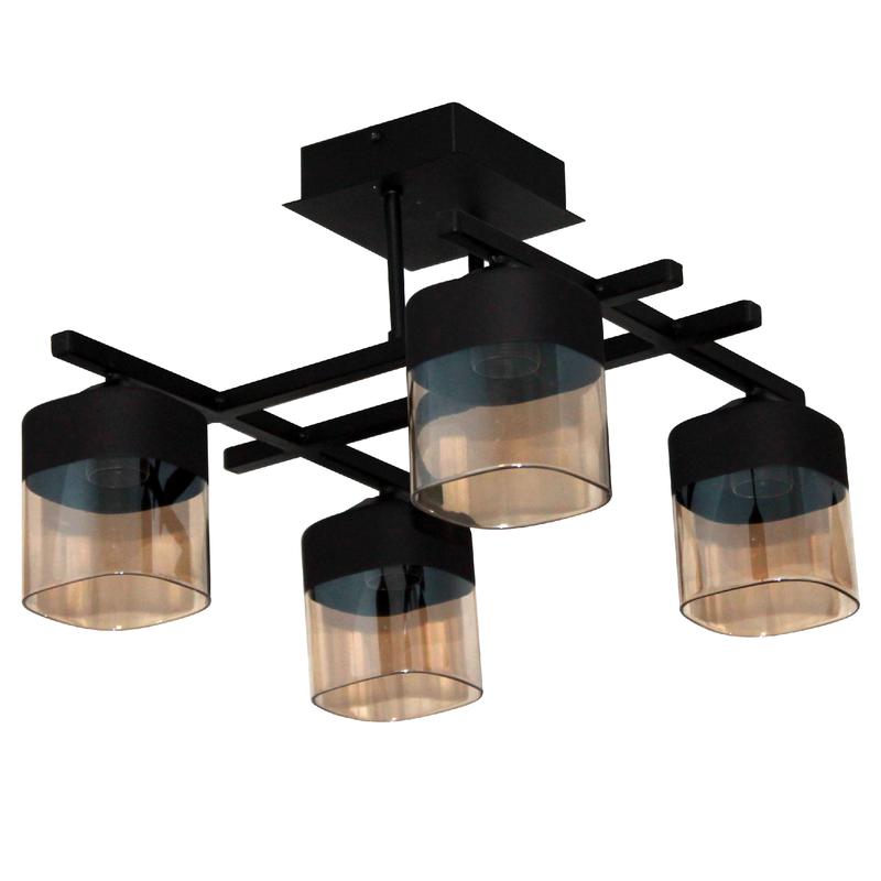 светильник "базиль" 141 (плафон 8421) нпб 01-4х60-124 е27 иу черн. муар элетех 1005404676 от BTSprom.by