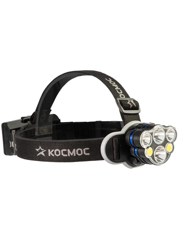фонарь налобный 2х4вт t6 2х2вт xpe 2x2вт cob /li-ion 2х1200ма.ч abs пластик космос (koc852lit) от BTSprom.by