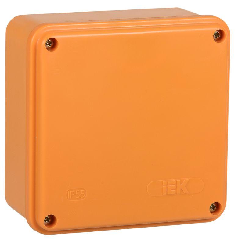 коробка распаячная огнестойкая пс 100х100х50 6p 6кв.мм ip44 гладкие стенки iek ukf20-100-100-050-6-6-09 от BTSprom.by