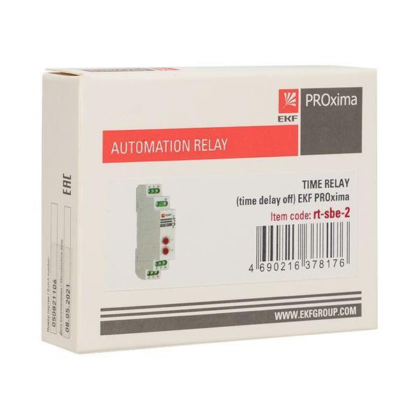  Реле времени RT-SBE-2 (задержка выключ. после пропад. сигн.) PROxima EKF rt-sbe-2 фото в каталоге от BTSprom.by