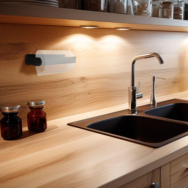  Держатель для бумажных полотенец настенный монтаж без сверления черн. Rexant 38-0637 фото в каталоге от BTSprom.by