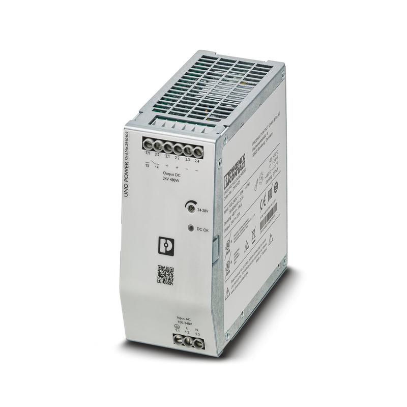 источник питания uno2-ps/1ac/24dc/480w phoenix contact 2910105 от BTSprom.by