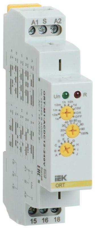 реле времени многофункц. ort 1 контакт 12-240в ac/dc iek ort-m1-acdc12-240v от BTSprom.by