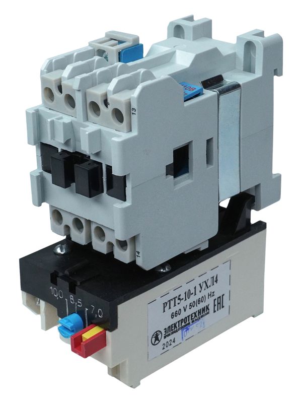 пускатель электромагнитный пм12-010200 ухл4 в 10а 110в/50гц 1но ip00 нереверсивный с реле ртт5-10-1 7.0-10.0а электротехник et007020 от BTSprom.by