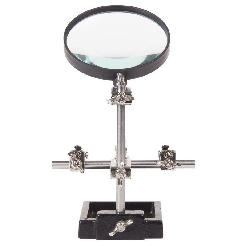  Держатель "третья рука" с лупой х3 d60 мм (ZD-10H) REXANT 12-0254 фото в каталоге от BTSprom.by