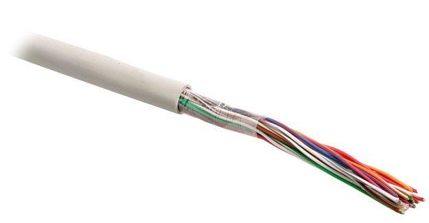 кабель витая пара u/utp кат.3 10 пар 26 awg ож solid pvc -20град.c - +60град.c uutp10-c3-s26-in-pvc-gy utp10-c3-sol-26awg-in-pvc-gy сер. hyperline 36544 от BTSprom.by