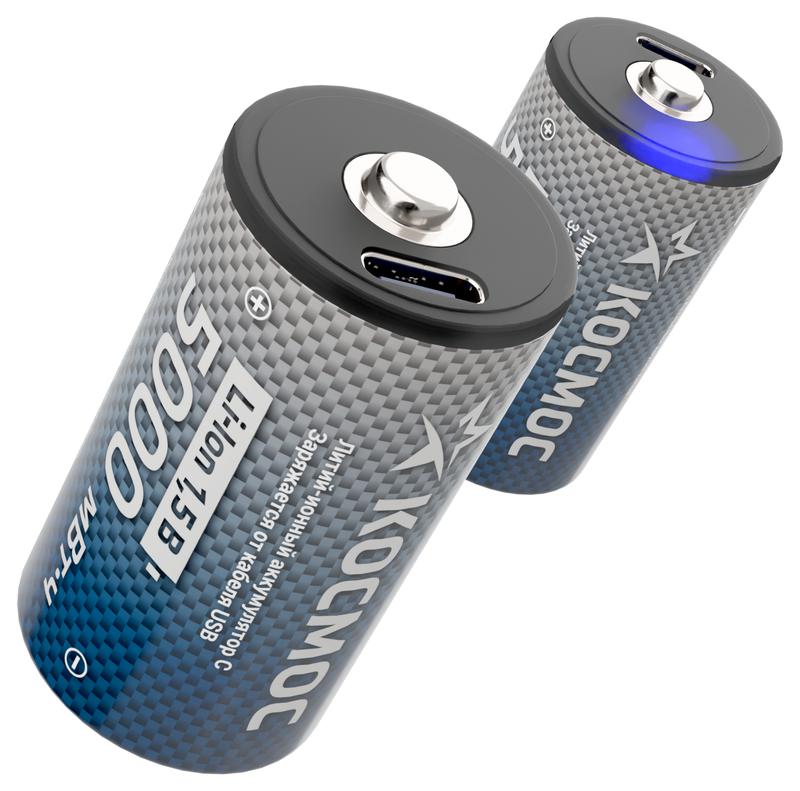  Аккумулятор C Li-ion 5000мАч (блист.2шт) КОСМОС KOCR14Li5000mWh2B фото в каталоге от BTSprom.by