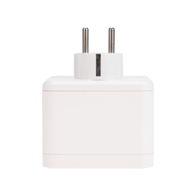  Двойник электрический Куб 16А с/з+2хUSB-A 2.4А+USB Type-C 3А с ночной подсветкой бел. Rexant 11-1251 фото в каталоге от BTSprom.by