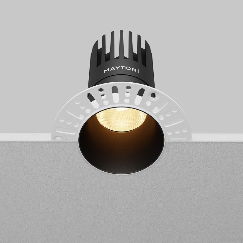  Светильник Dip 15Вт 2700К 50град. встраив. Maytoni DL122-15W-2.7K-TRS-B фото в каталоге от BTSprom.by