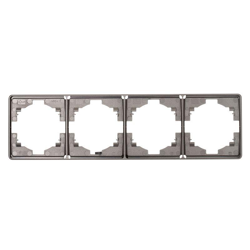 рамка 4-м round miele титан kranz kr-78-0754-2 от BTSprom.by