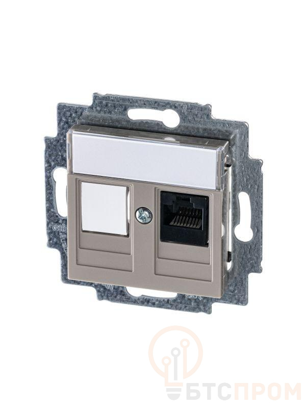 Розетка компьютерная Levit RJ45 кат.5E с заглушкой кофе макиато ABB 2CHH295117A6018 фото в каталоге от BTSprom.by  Розетка компьютерная Levit RJ45 кат.5E с заглушкой кофе макиато ABB 2CHH295117A6018 фото в каталоге от BTSprom.by