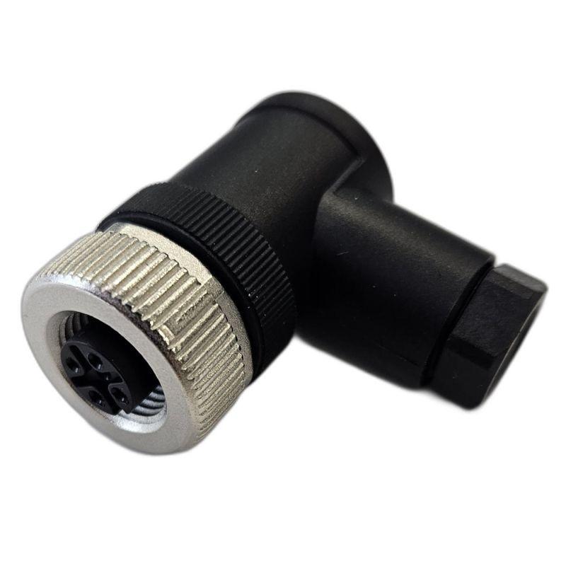 разъем м12 5a гнездовой винт пластик. угловой резьба pg7 каб. часть сцм120017-05a стэз 185200132 от BTSprom.by