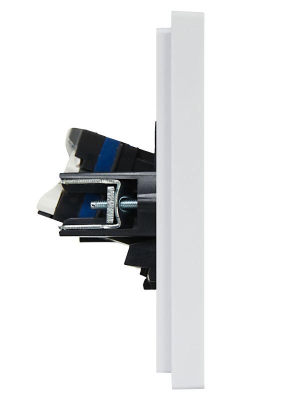  Розетка компьютерная 2-м RJ45 кат.6 FORTE&PIANO FP234 бел. IEK FP-K20-2-K01 фото в каталоге от BTSprom.by