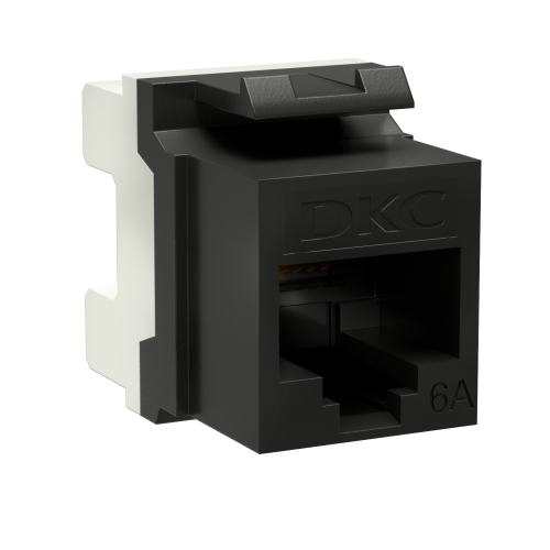 модуль keystone rj45 cat6а не экранированный 180град. черн. dkc rnk6au180bk от BTSprom.by