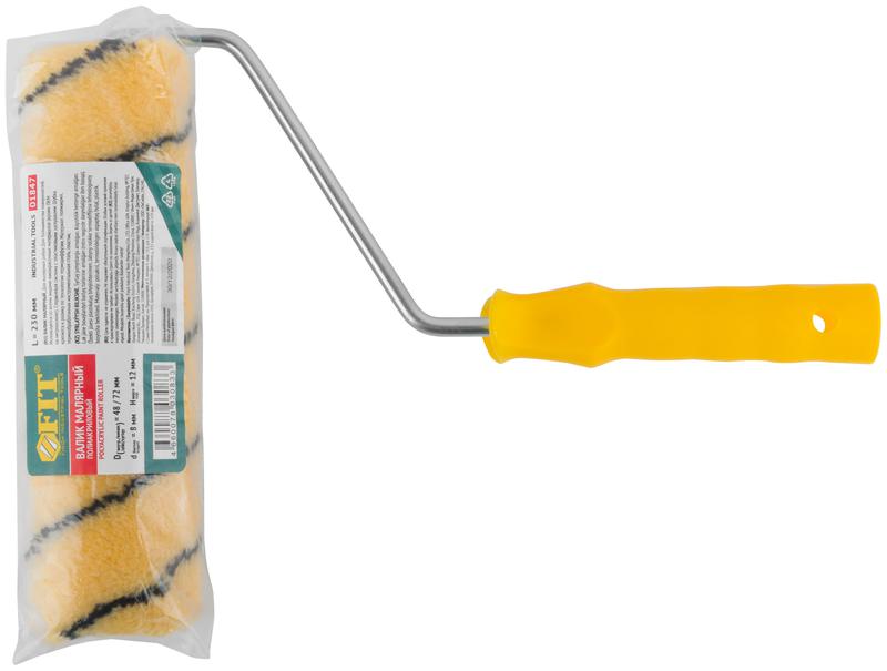  Валик полиакриловый с черной полоской диам. 48/72мм ворс 12мм 230мм беж. FIT 01847 фото в каталоге от BTSprom.by