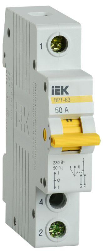 выключатель-разъединитель трехпозиционный 1п врт-63 50а karat iek mpr10-1-050 от BTSprom.by