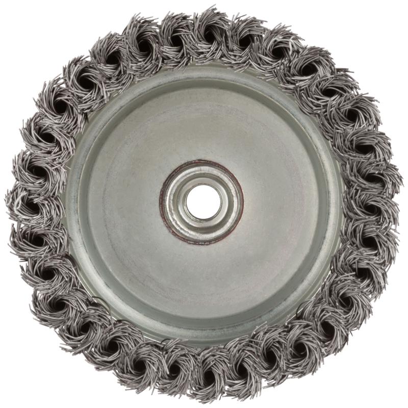  Корщетка-чашка гайка М14 стальная витая проволока с бандажом профи 125мм FIT 39512 фото в каталоге от BTSprom.by