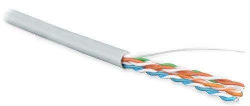 кабель витая пара u/utp кат.5e 4 пары 24 awg ож solid lszh нг(с)-hf uutp4-c5e-s24-in-lszh-gy-100 сер. (уп.100м) hyperline 273289 от BTSprom.by