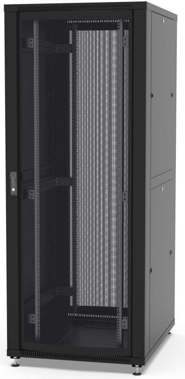 шкаф напольный network 19дюйм 42u 800х1000х1987 двери: перфорир. и перфорир. ral9005 черн. filum fl-nt-42810pp2m-bk от BTSprom.by