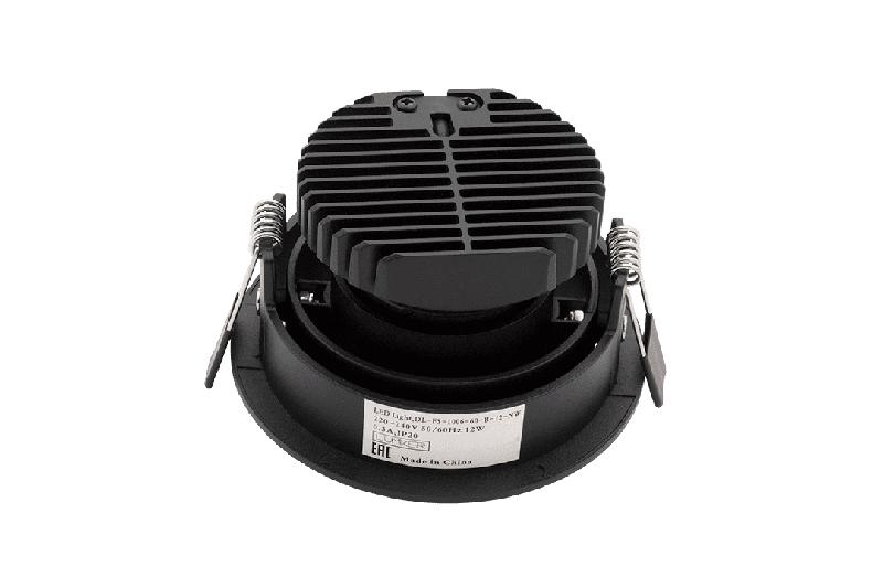  Светильник встраиваемый COMBO черн. 12Вт IP20 нейтрал бел. 4000К SWG PRO 00-00003772 фото в каталоге от BTSprom.by