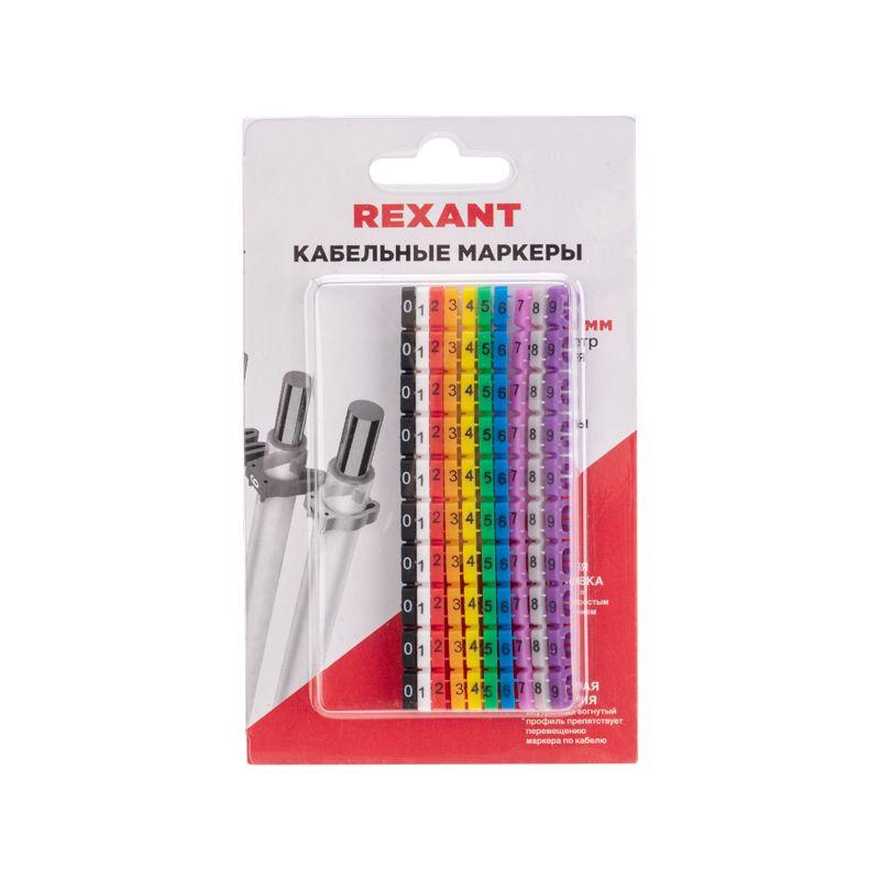  Маркер кабельный 0-9 комплект в блистере от 4 до 6мм (уп.100шт) Rexant 12-6062 фото в каталоге от BTSprom.by