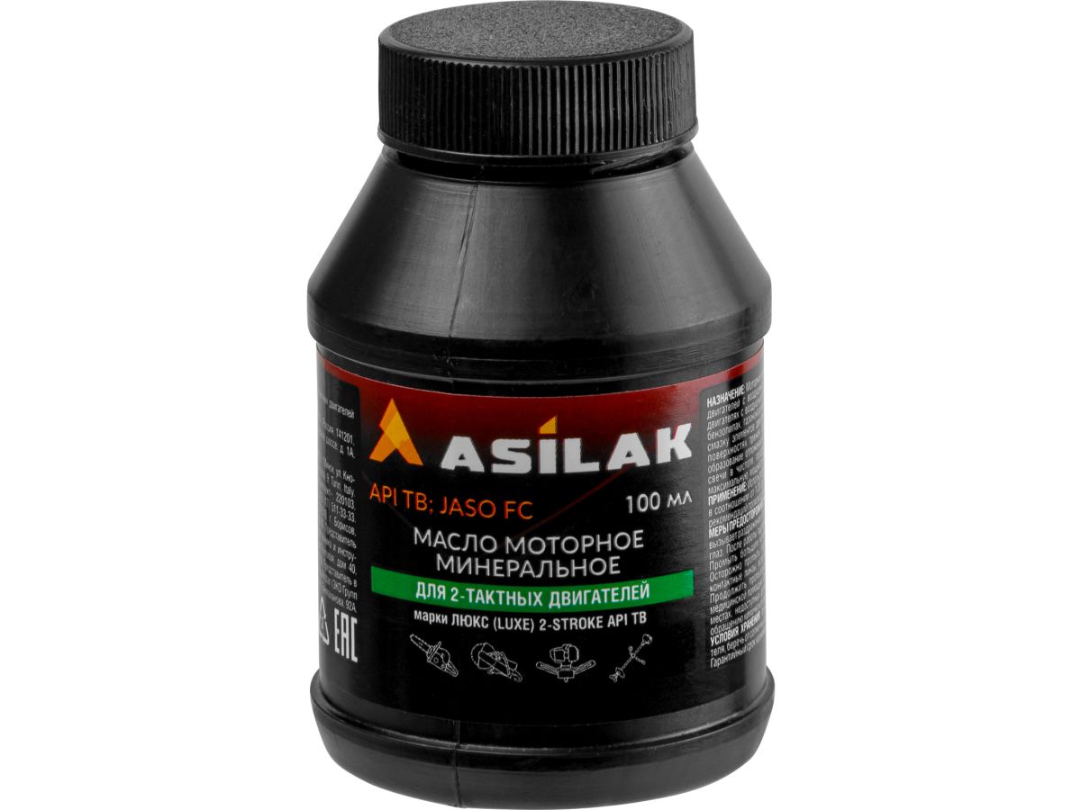 масло моторное 2-х тактное asilak 0.1 л (минеральное, допуски: jaso fc,  api tв) asx5010-2 от BTSprom.by