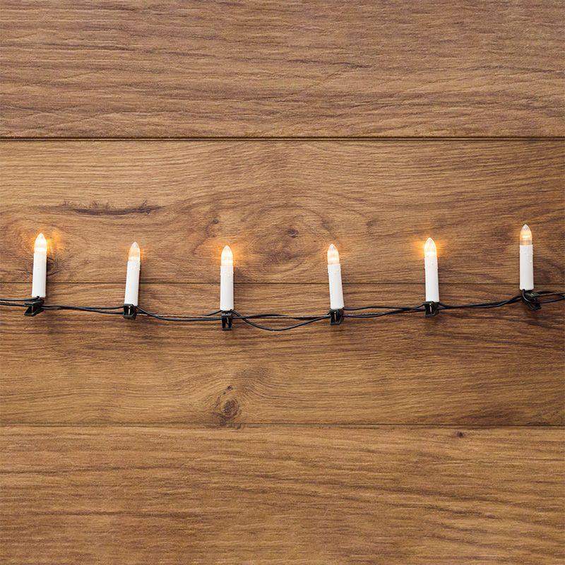 гирлянда светодиодная "свечи" 6м 30led тепл. бел. 1.5вт 220-240в ip20 провод пвх темн. зел. neon-night 303-084 от BTSprom.by