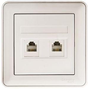  Розетка телефонная 2-м СП W59 RJ11 1А бел. SchE RSI-251TT-18(РСИ-251TT-18) фото в каталоге от BTSprom.by