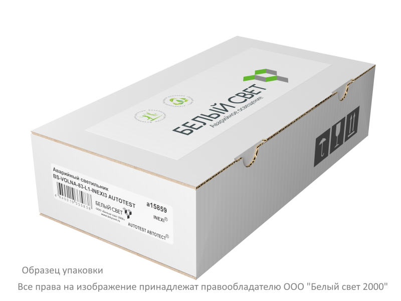  Светильник аварийный BS-VOLNA-81-L1-INEXI3 Белый свет a15858 фото в каталоге от BTSprom.by